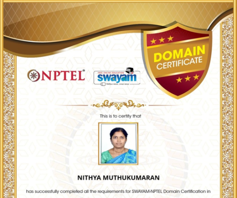NPTEL Faculty Domain - Advanced