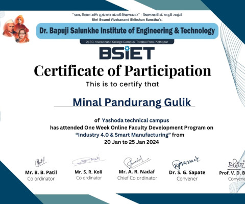 Industrial 4.0 & Smart manufacturing