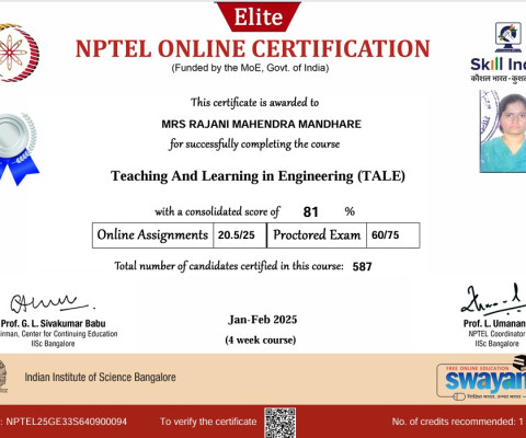 NPTEL Online Certification