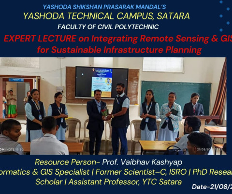 Expert lecture on Integrating Remote Sensing & GIS for Sustainable Infrastructure Planning
