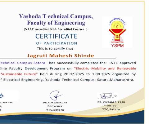 Faculty Development Program Organised By Yashoda technical Campus