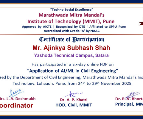 Application of AI/ML in Civil Engineering