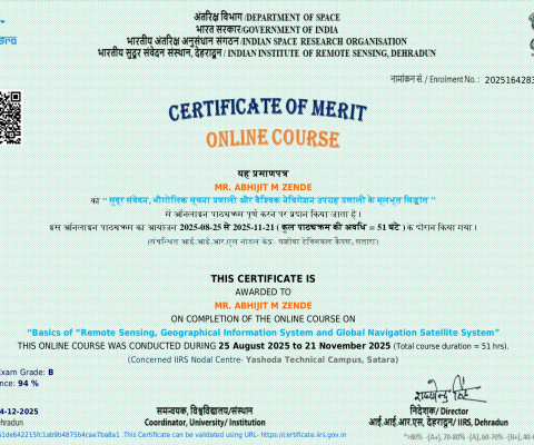 Basics of “Remote Sensing, Geographical Information System and Global Navigation Satellite System” 