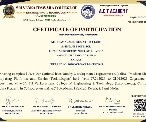 FDP on Modern Cloud Computing Platforms and Service Technologies