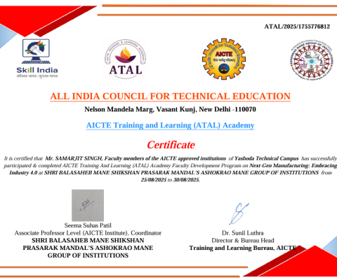 AICTE Training And Learning (ATAL) Academy Faculty Development Program
